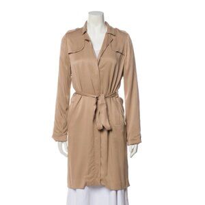 L'AGENCE Tan Trench Coat – Size S– Luxurious & Stylish